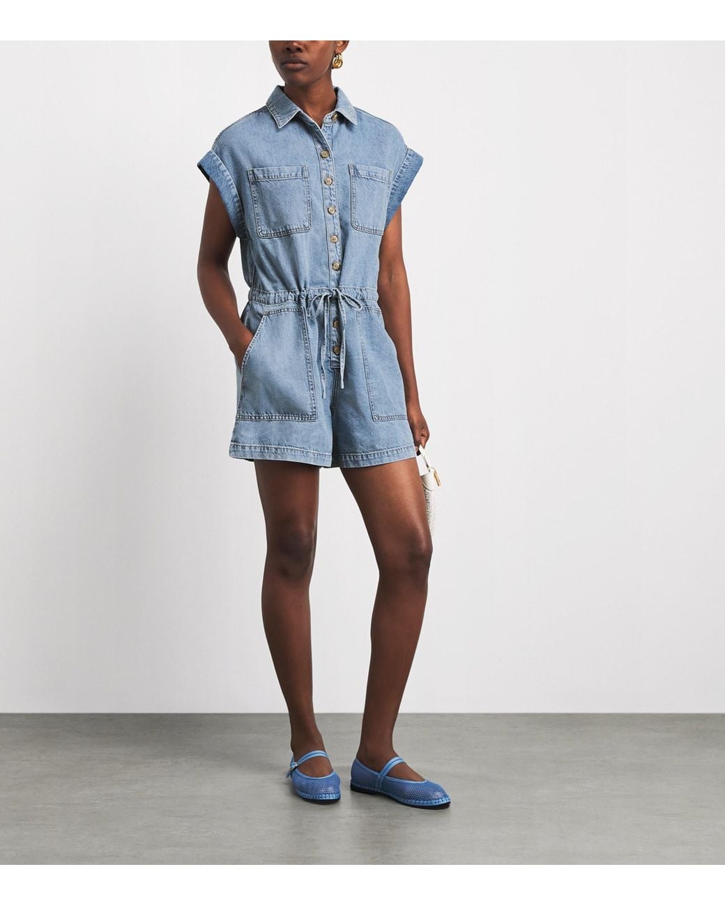 PAIGE Blue Denim Maliah Playsuit