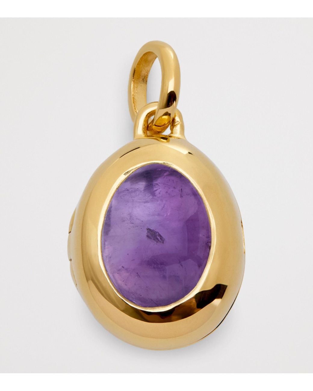 Monica Vinader Purple Vermeil And Amethyst February Birthstone Locket