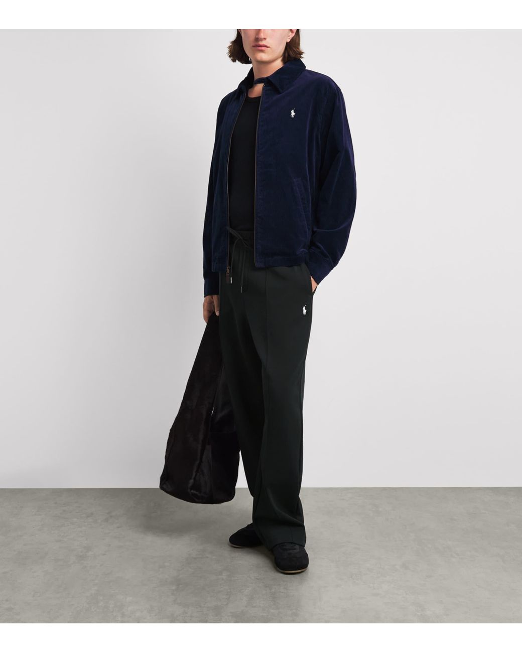 Polo Ralph Lauren Black Pintuck Polo Pony Sweatpants for men