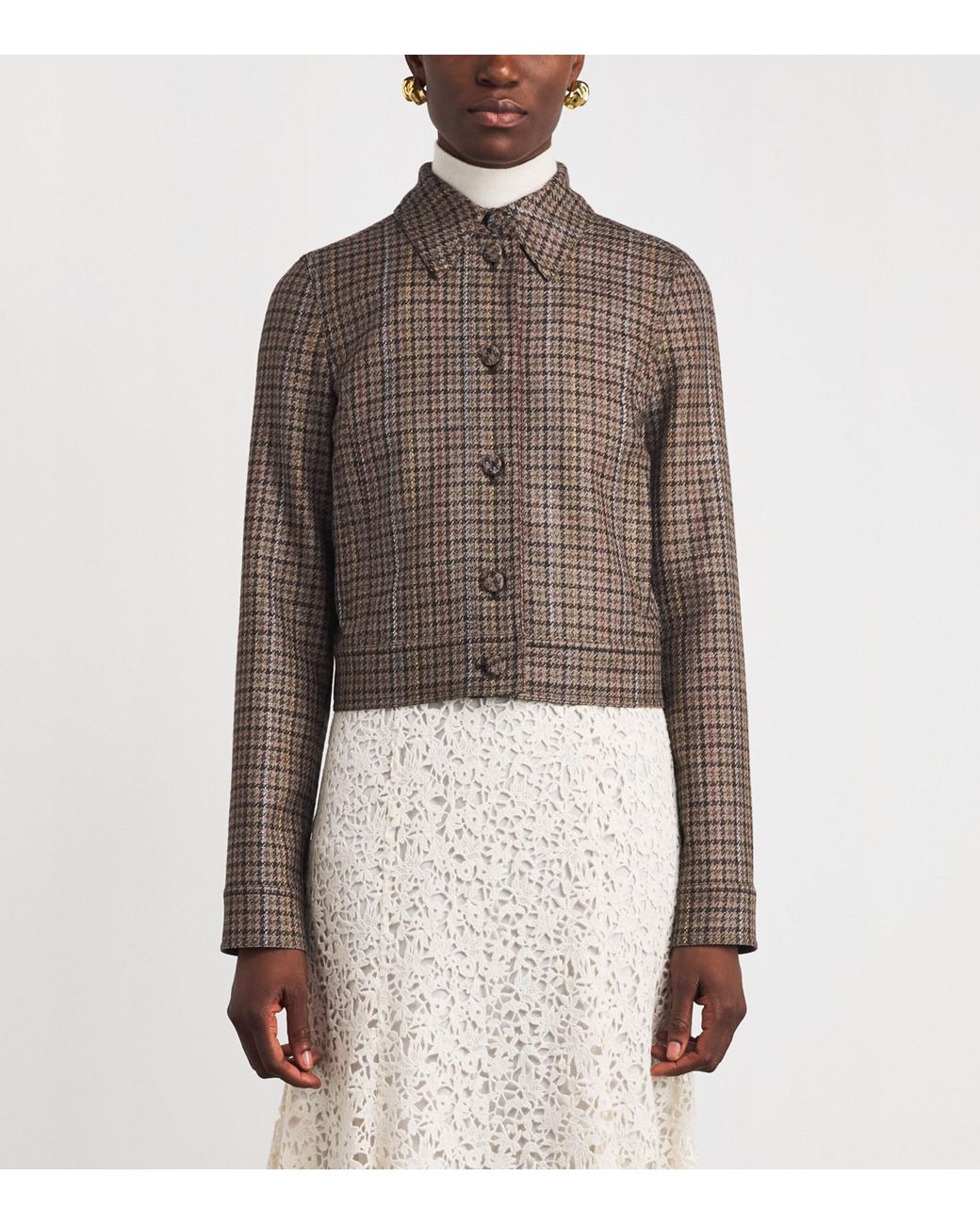 Gabriela Hearst Brown Wool-Silk Thereza Jacket