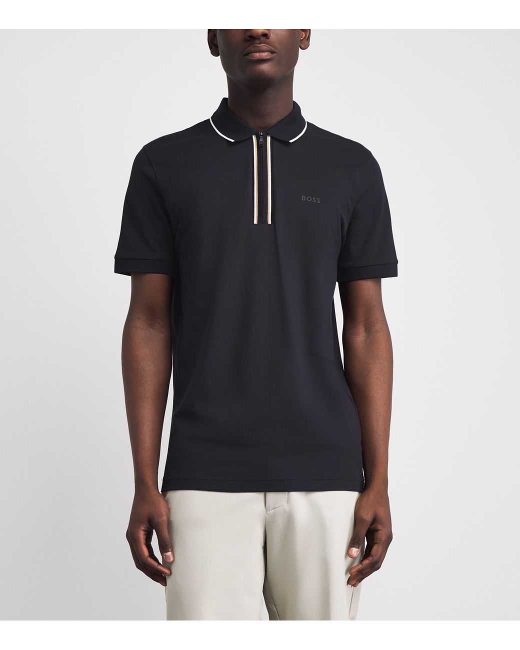 Boss Black Stretch-Cotton Philix Polo Shirt for men