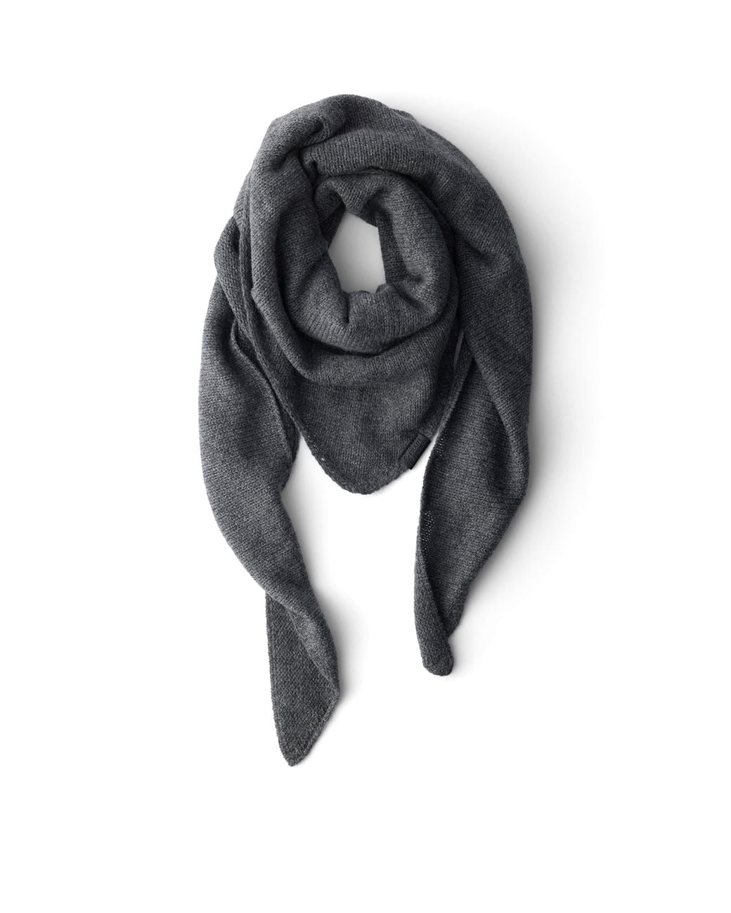 Prada Black Cashmere Triangular Shawl