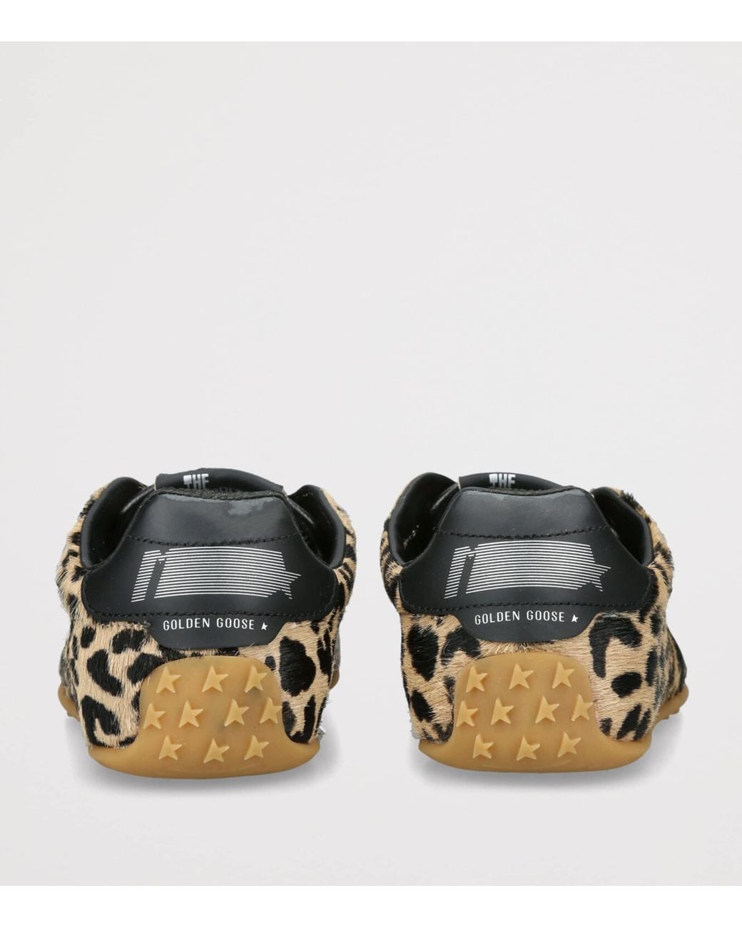 Golden Goose Deluxe Brand Brown Pony Hair Leopard Marathon Speed Sneakers