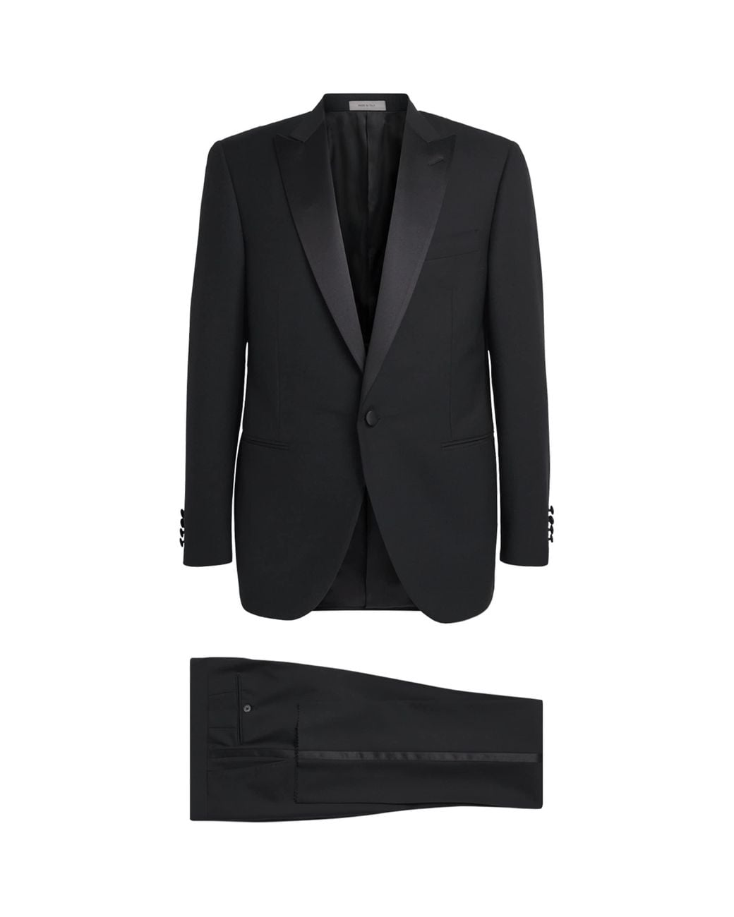 Corneliani Black Wool-Satin 2-Piece Tuxedo for men