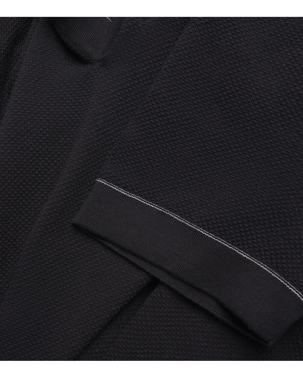 Brioni Black Sea Island Cotton Polo Shirt for men
