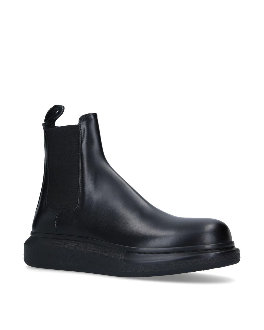 Alexander McQueen Leather Chelsea Boot Sneakers in Black for Men - Lyst