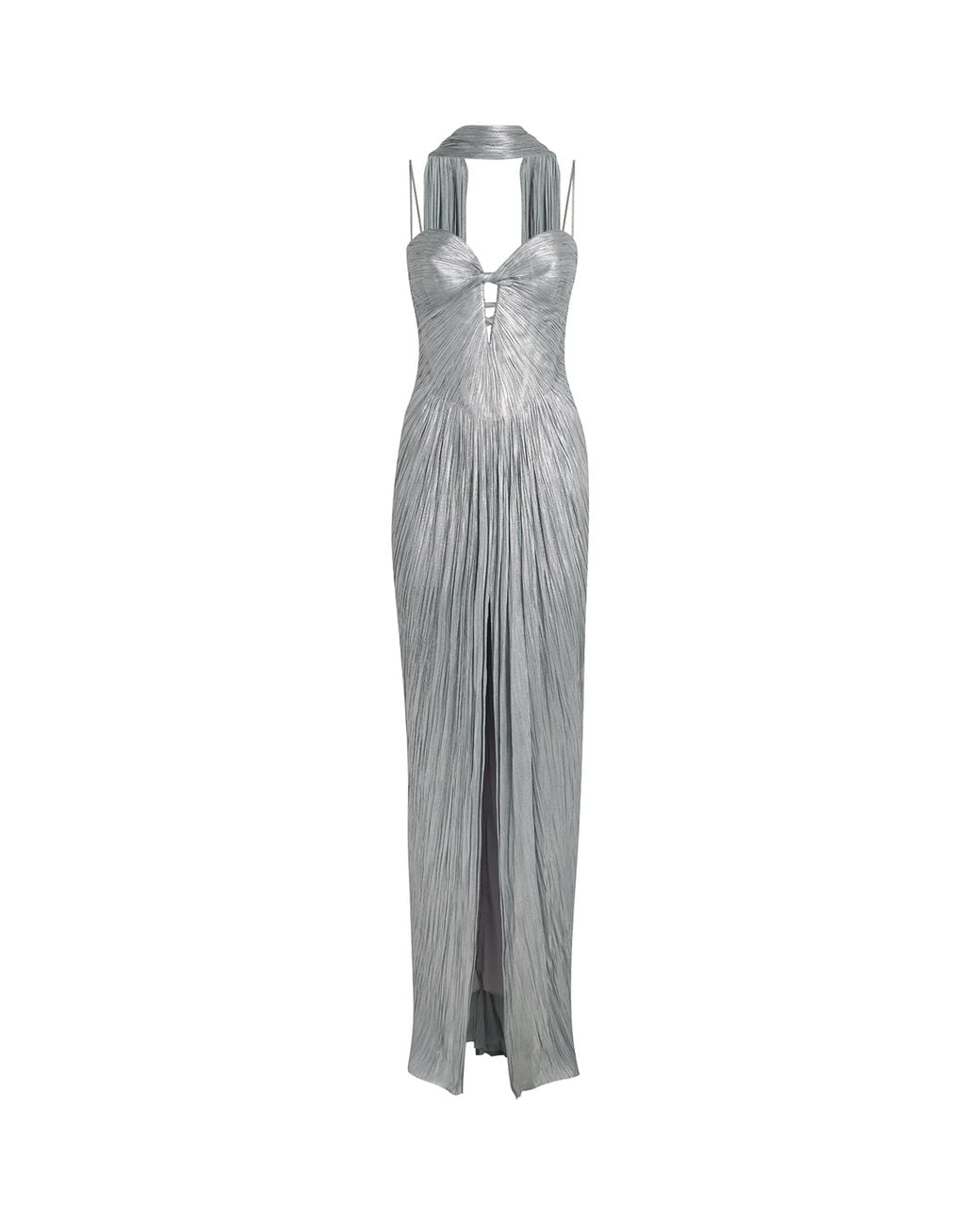 Maria Lucia Hohan White Silk Cut-Out Tonia Gown