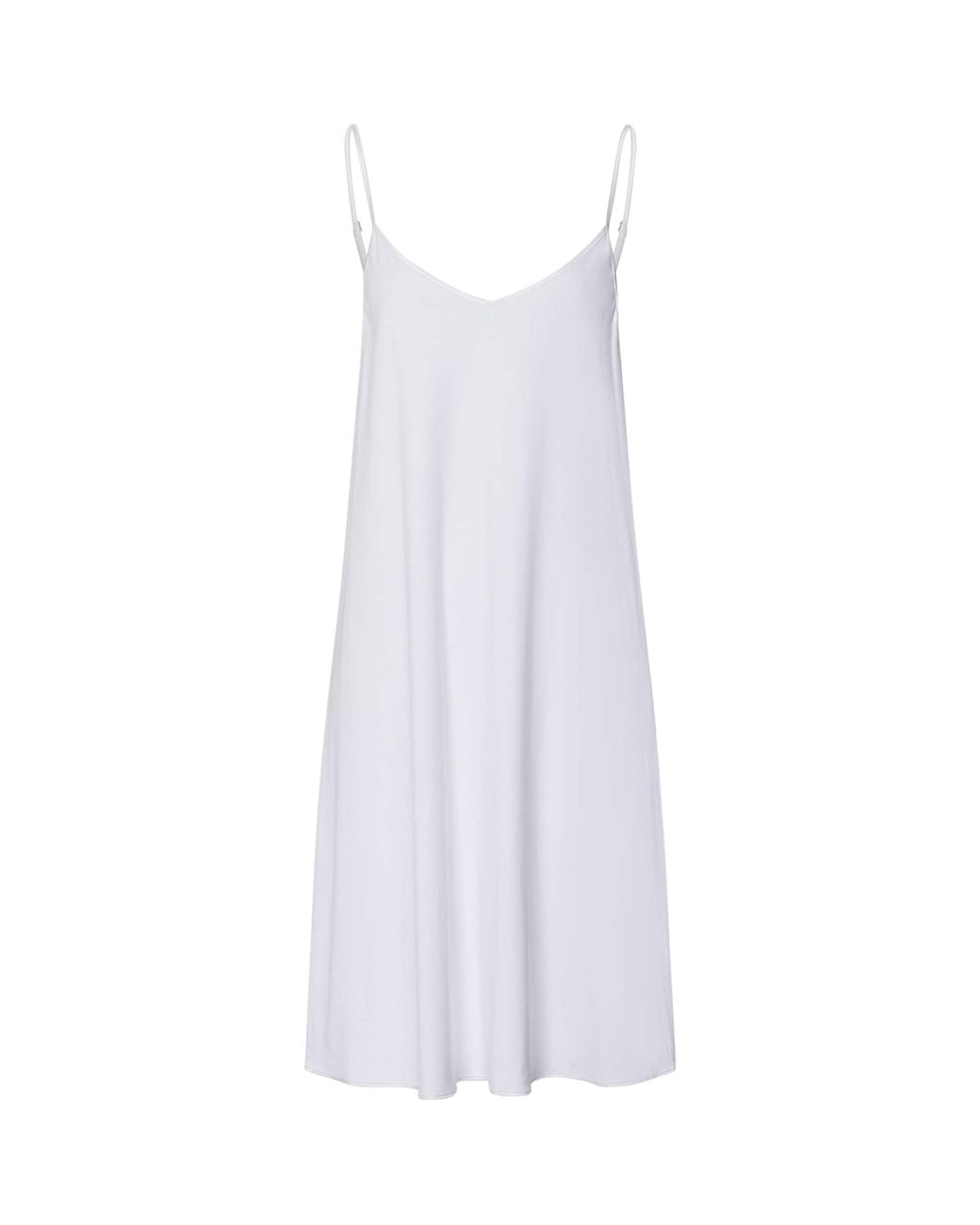Hanro White Cotton Silk Nightdress
