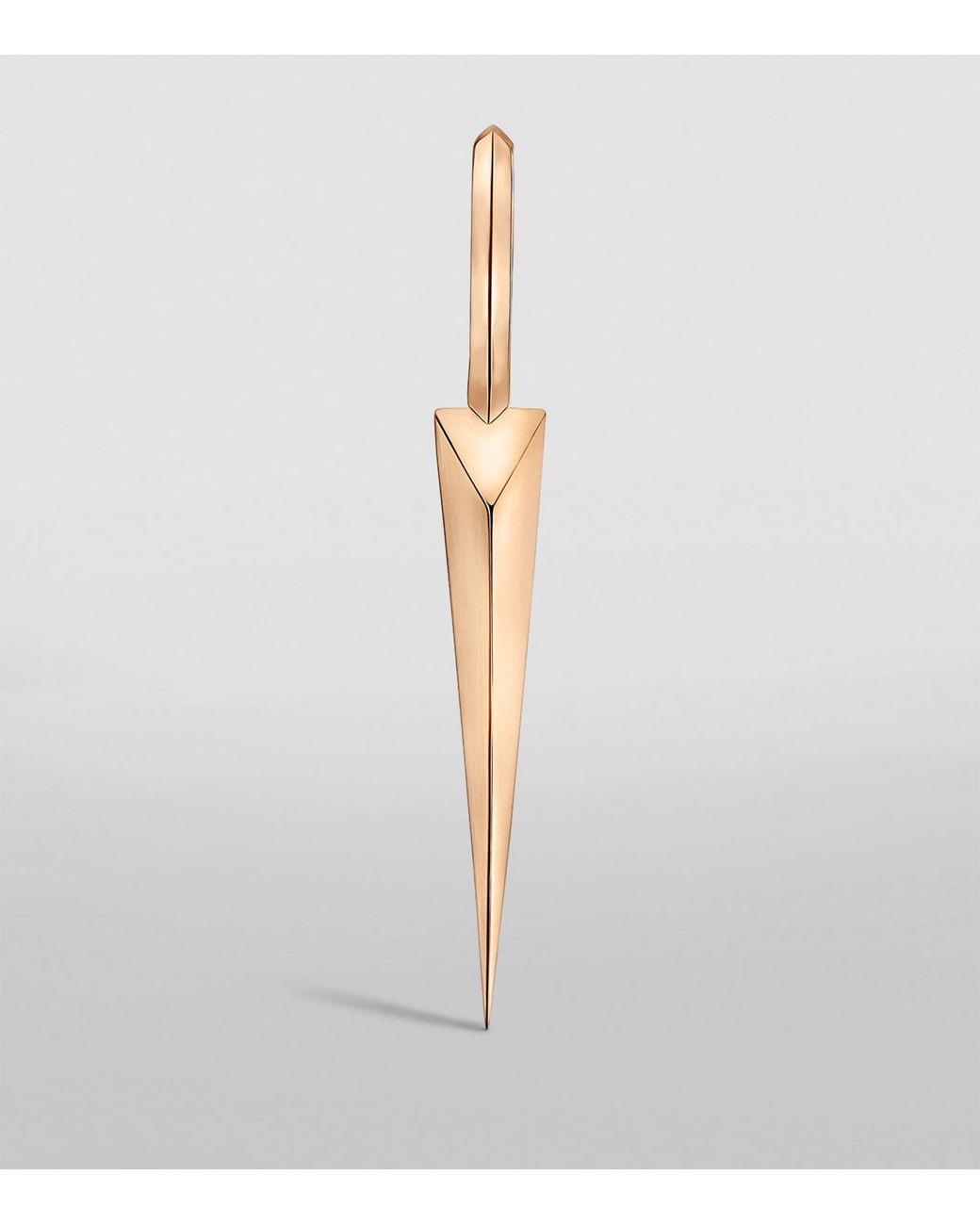 Maria Tash White Faceted Grand Spike Hoop Earring