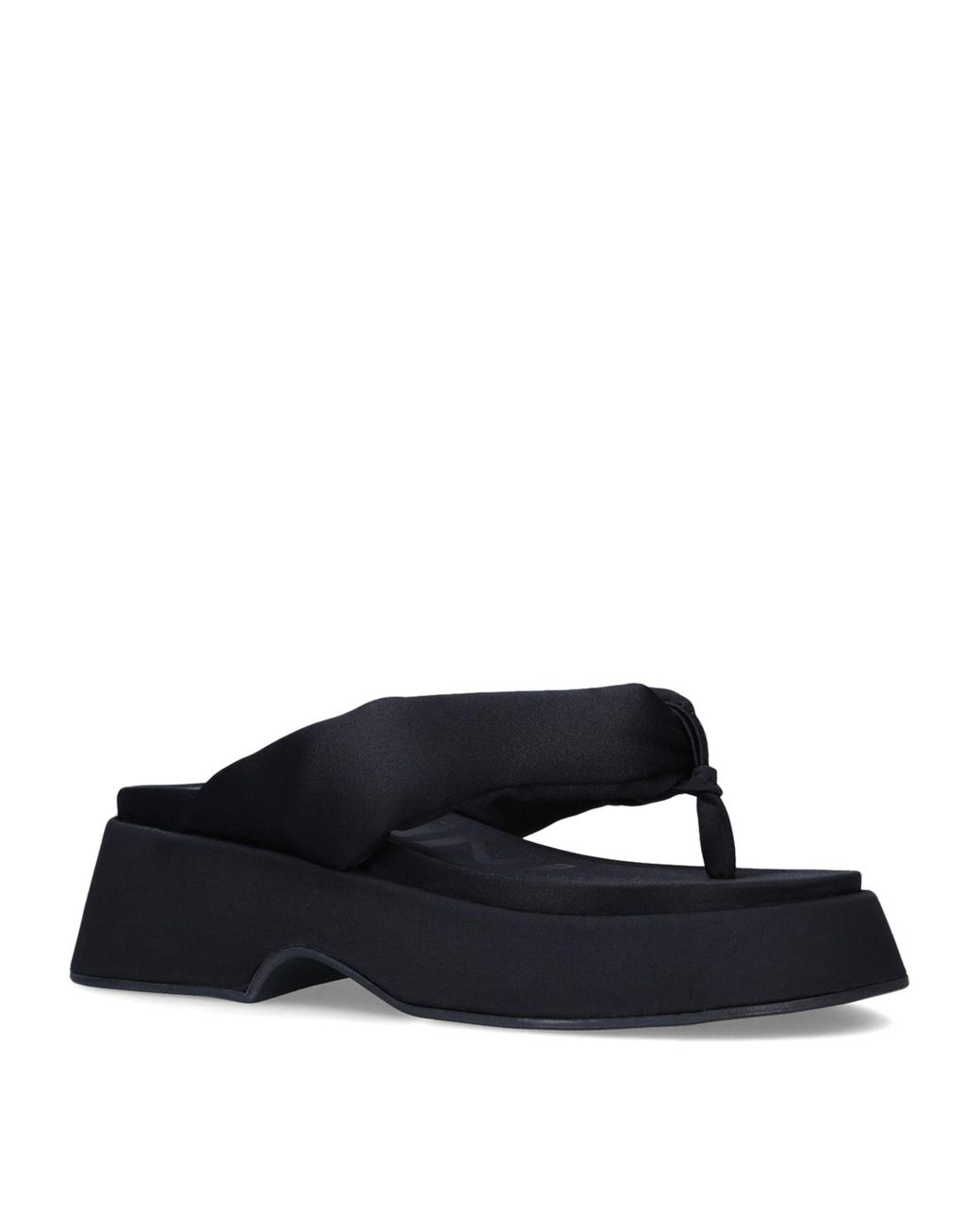 ganni padded thong sandals