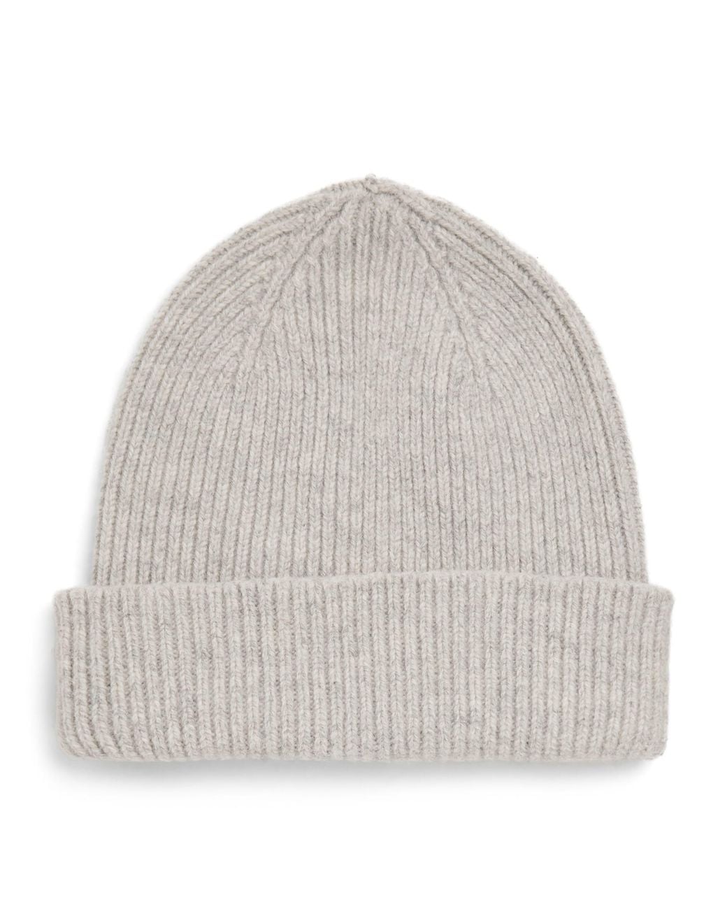 Le Bonnet Gray Ribbed Classic Beanie for men