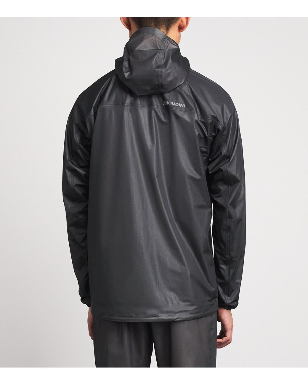 houdini Gray Waterproof The Hooded Jacket for men