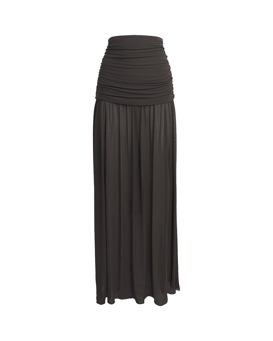 Moré Noir Black Crepe Nova Maxi Skirt