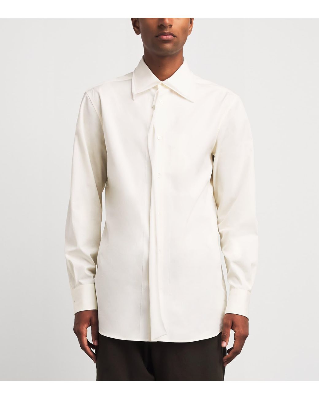 Maison Margiela White Long-Sleeve Shirt for men