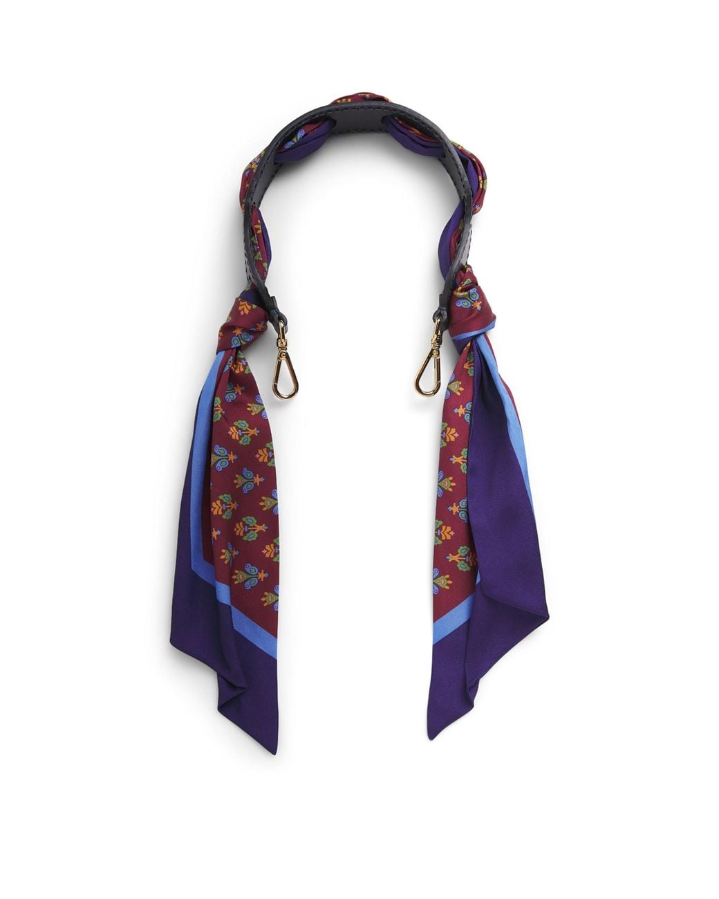 Etro Purple Scarf Bag Handle