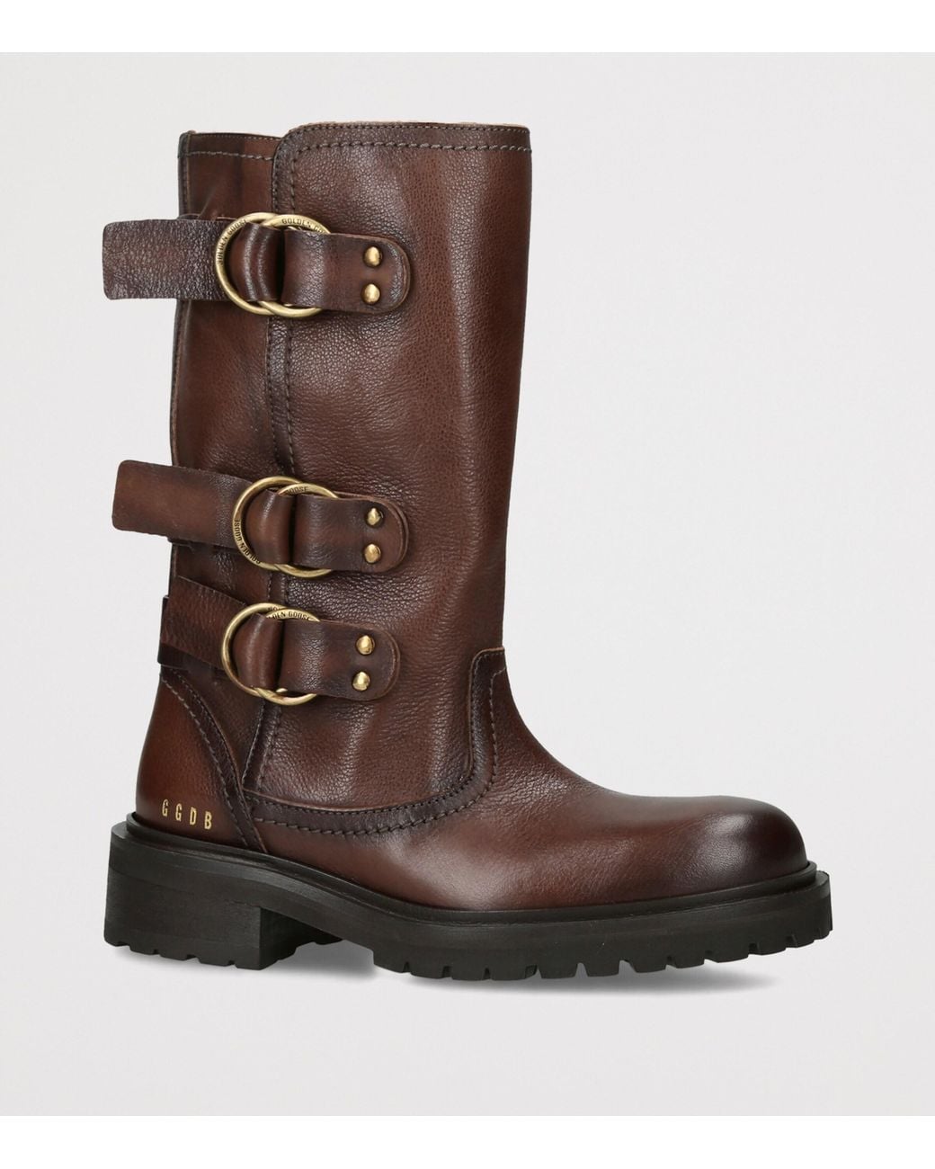 Golden Goose Deluxe Brand Brown Leather Kurt Ankle Boots 25