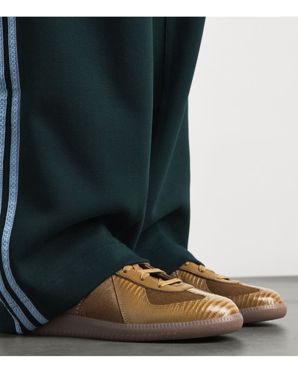 Adidas Brown X Wales Bonner Leather And Calf Hair Bw Army Sneakers for men