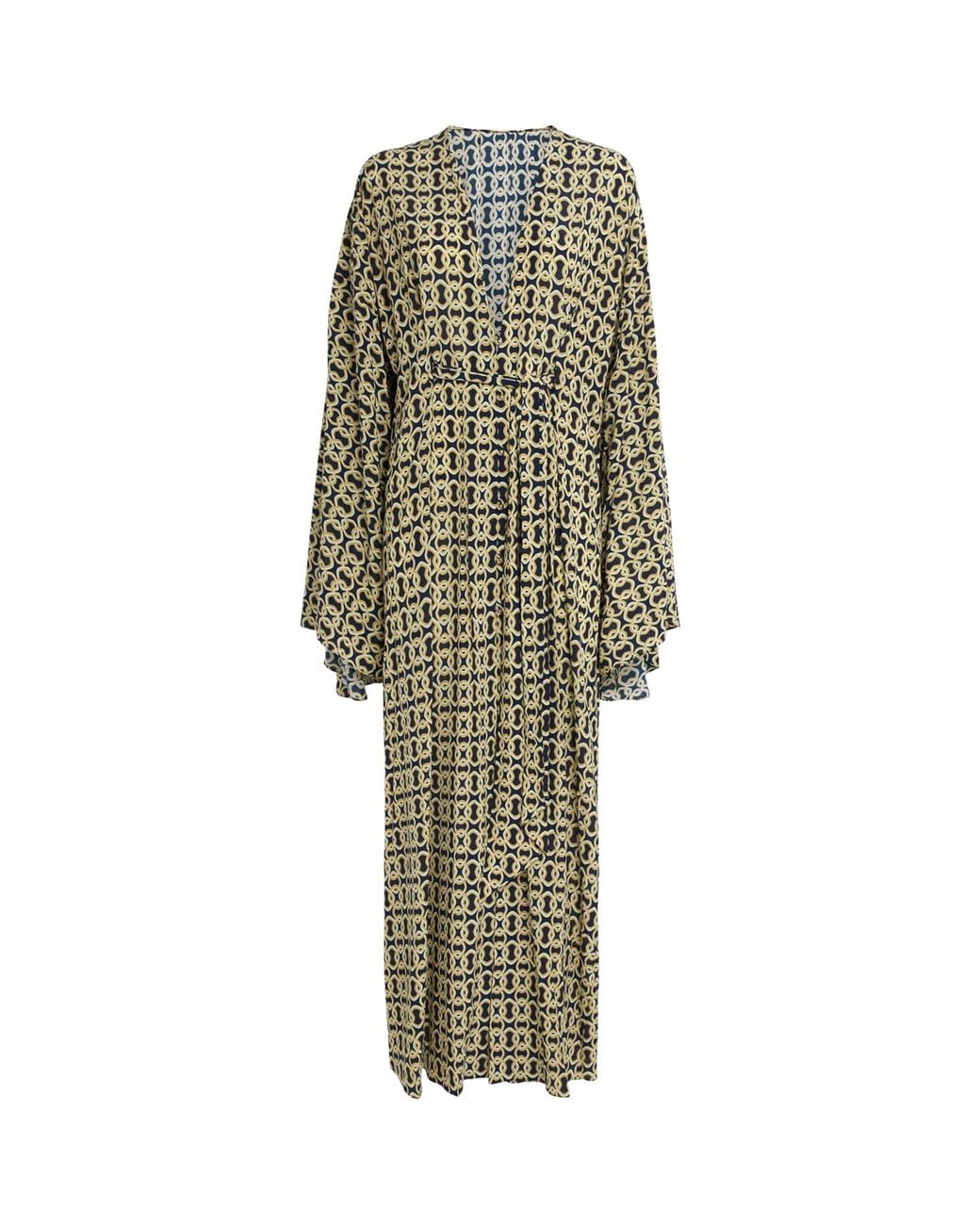 Away That Day Multicolor Chain Kaftan Maxi Dress