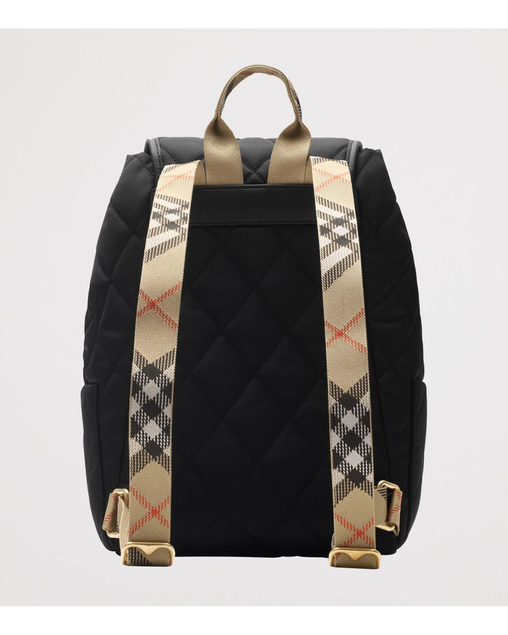 Burberry Black Quilted Horseshoe Backpack