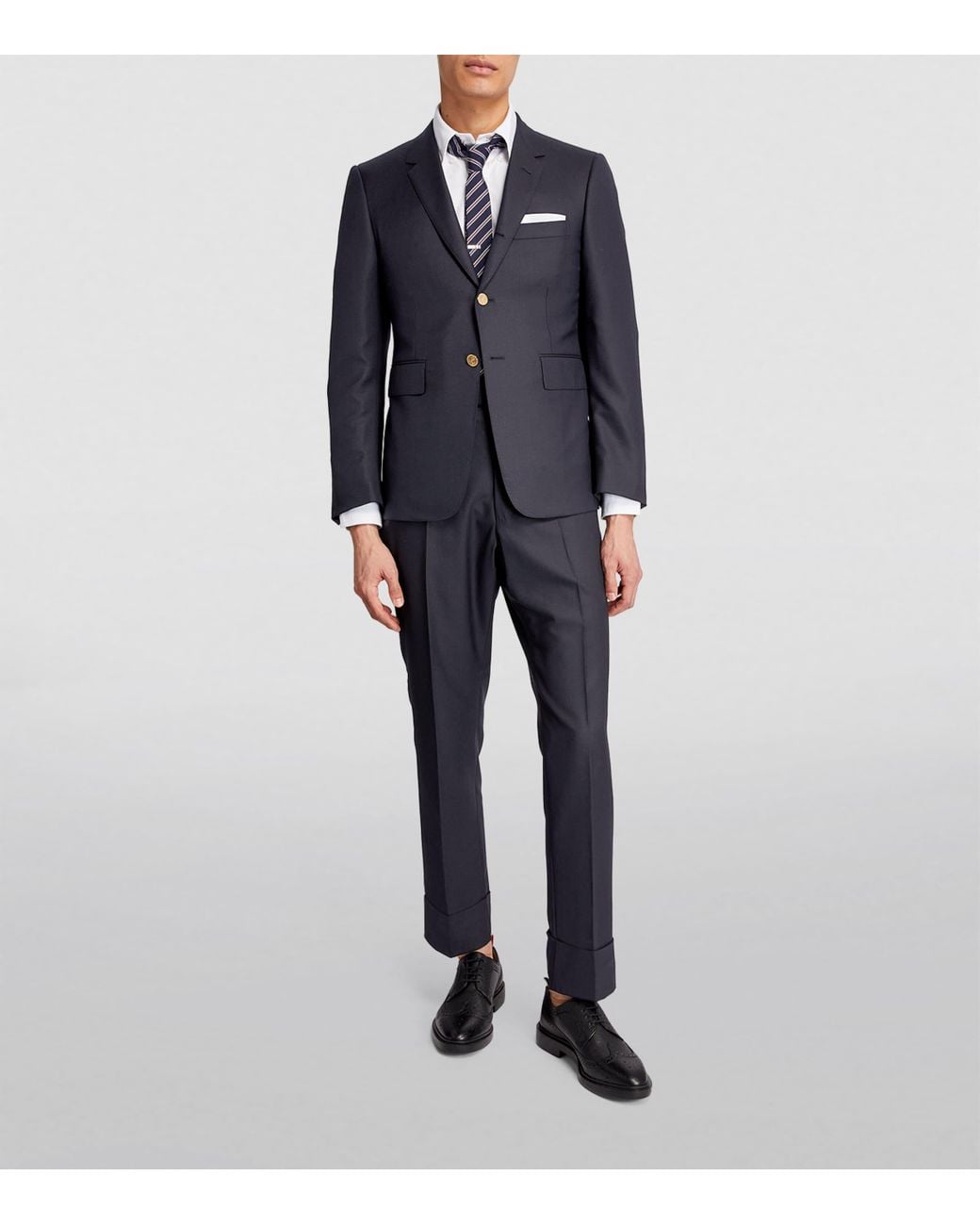 Thom Browne Blue Wool Blazer for men