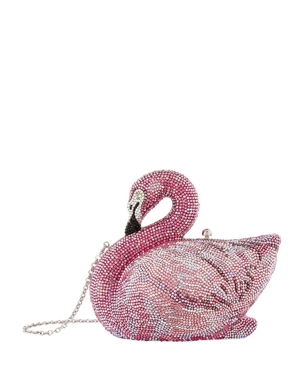 Judith Leiber Flamingo Clutch in Pink
