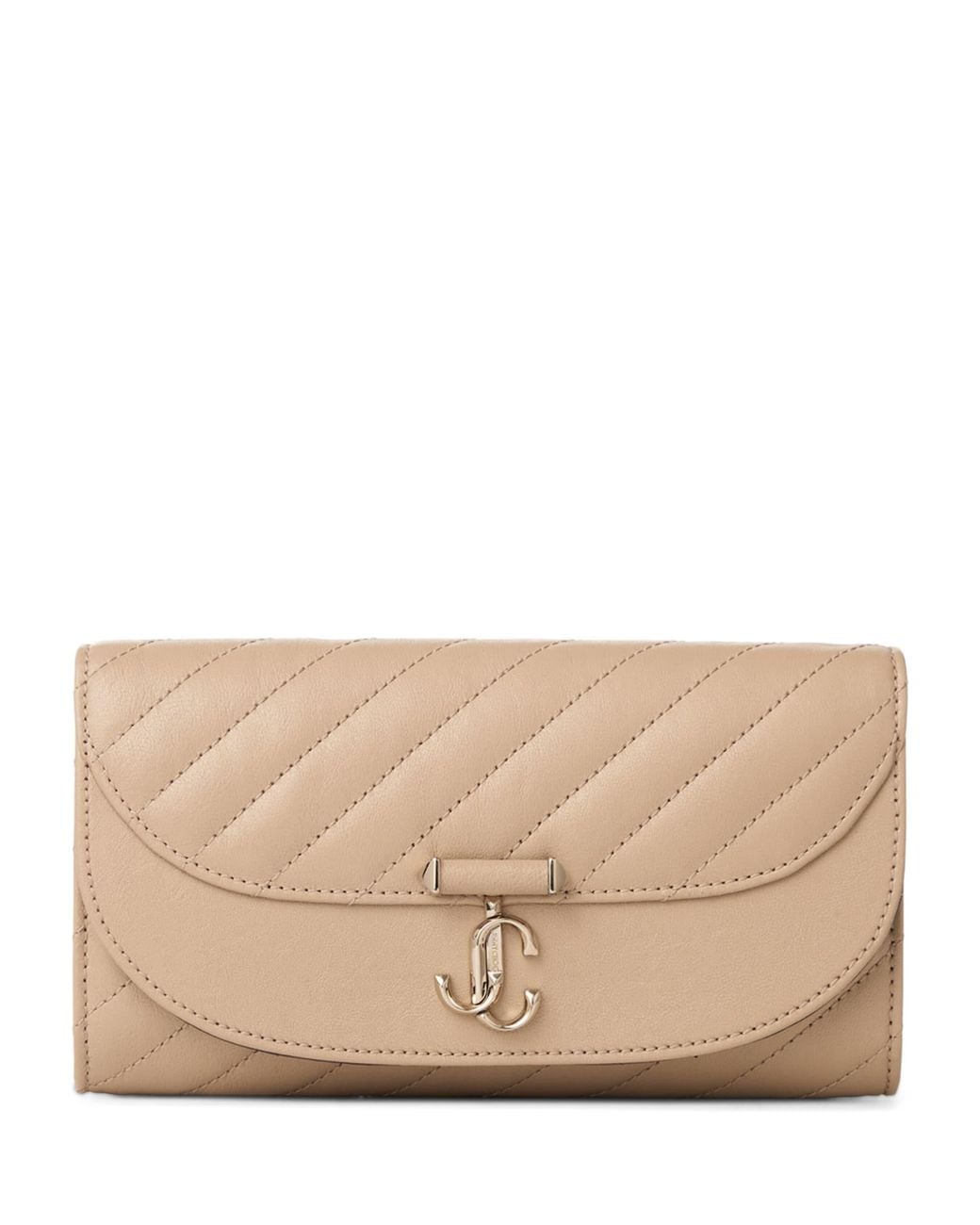 Jimmy Choo Natural Curve Leather Chain Wallet
