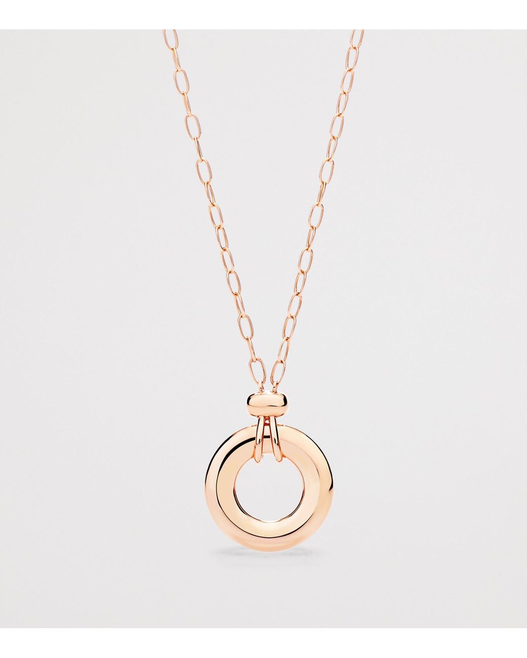 Pomellato Metallic Rose And Diamond Iconica Fancy Reversible Necklace