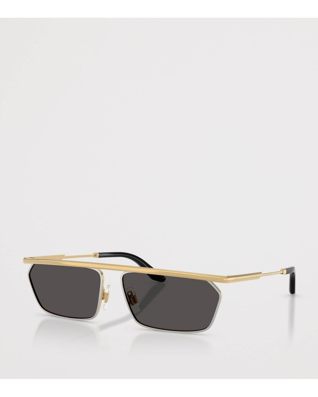 Dolce & Gabbana Gray Metal Dg2327 Classic Rectangle Sunglasses for men