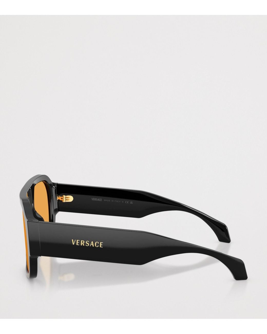 Versace Black Acetate Ve4508U Square Sunglasses for men