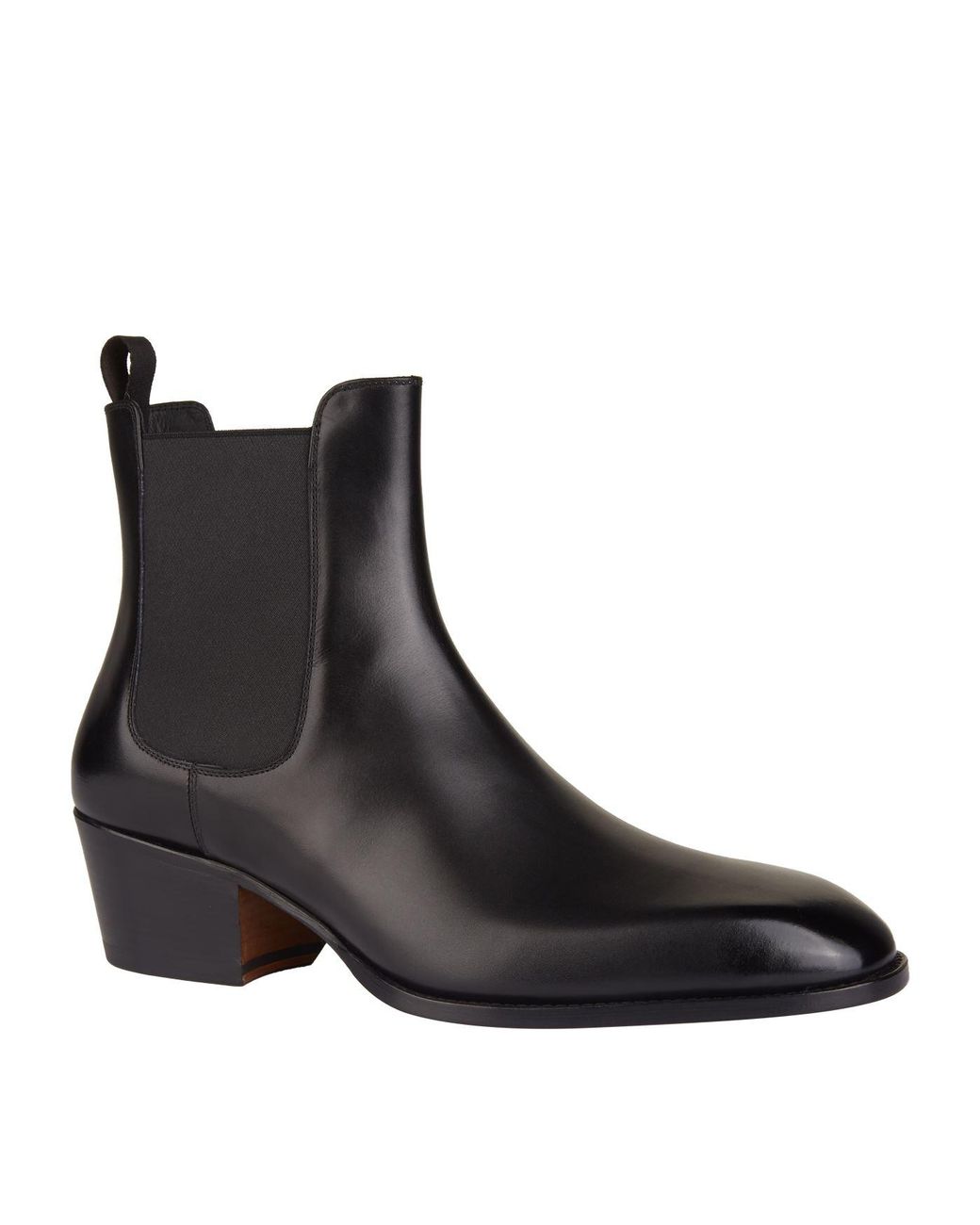 Tom Ford Leather Cuban Heel Boots In Black For Men | Lyst