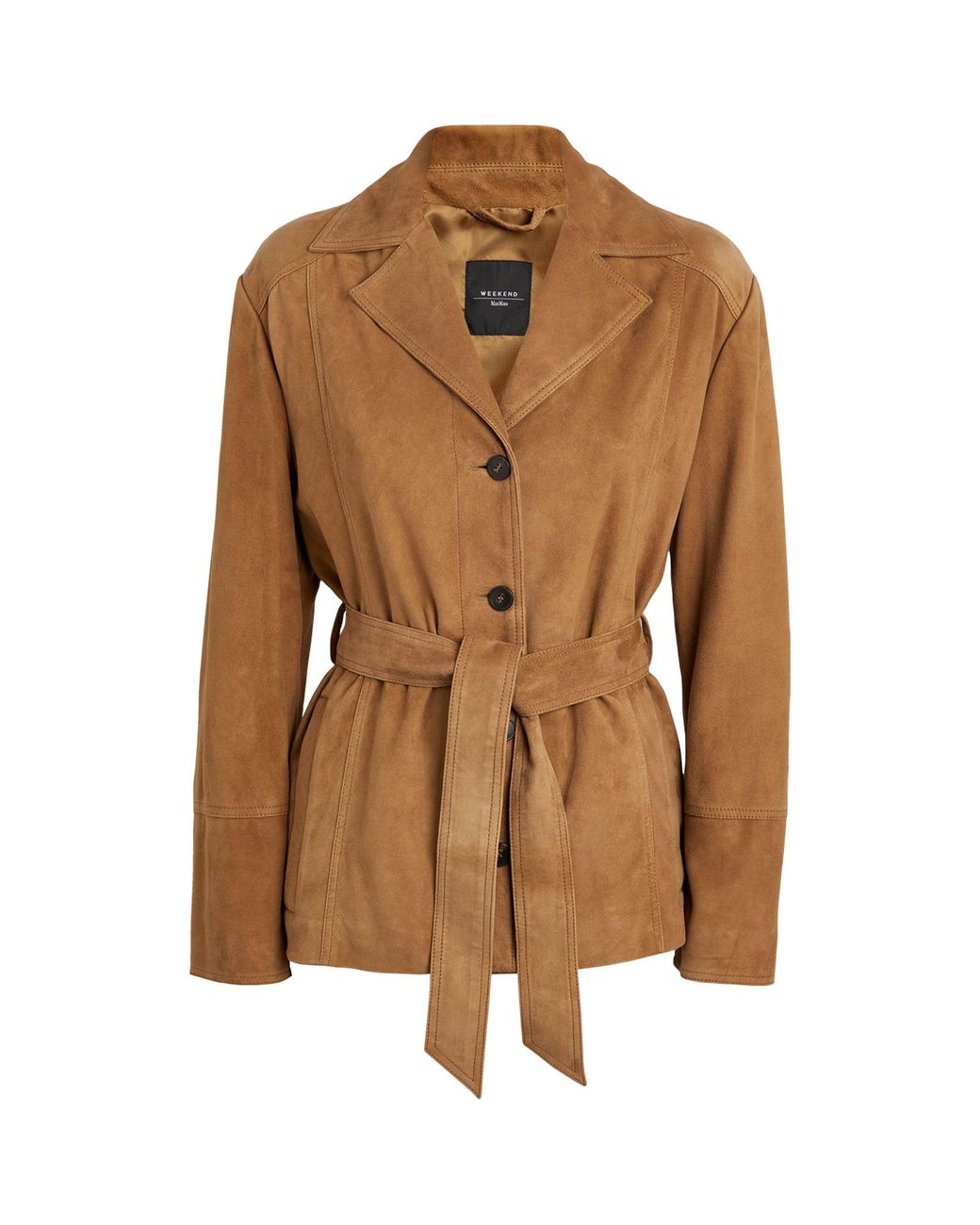 コート MAX MARA Women Coats ARTUR 752 009 BROWN Weekend by Maxmara Suede Artur Jacket in Brown | Lyst