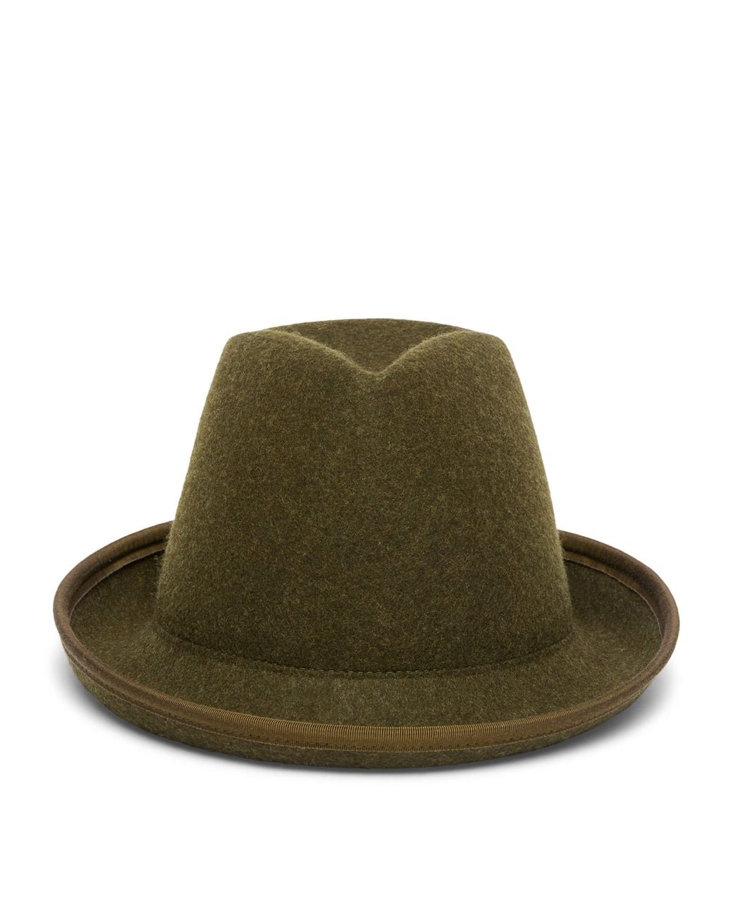 Weekend by Maxmara Green Wool Fedora Hat