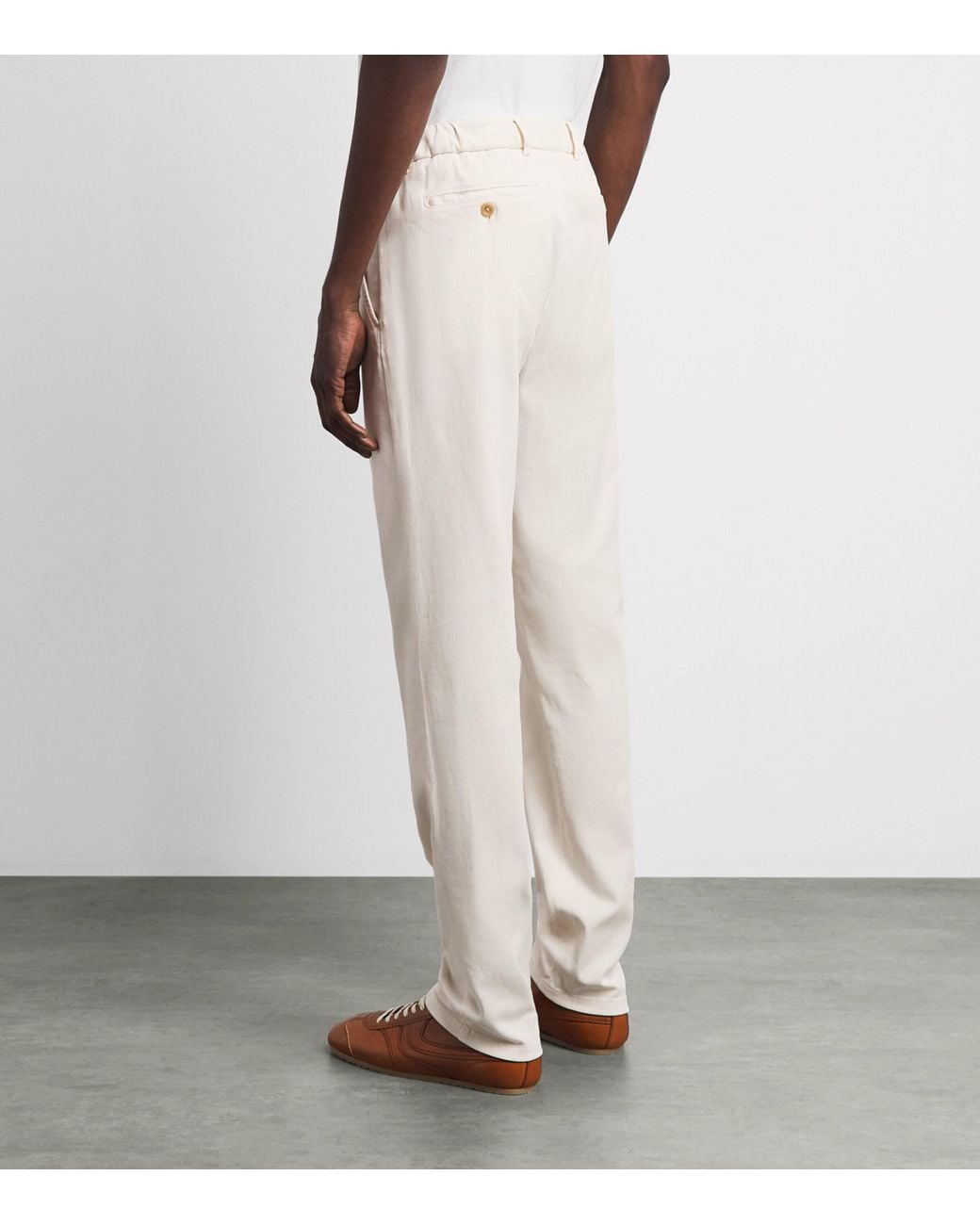 Marco Pescarolo Natural Charm-Detail Chinos for men