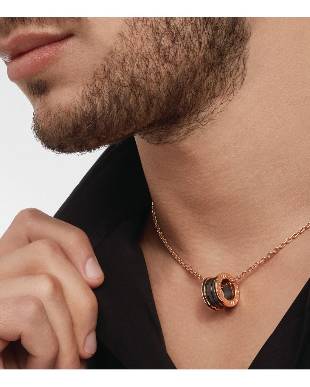 BVLGARI Metallic And Ceramic B.Zero1 Necklace