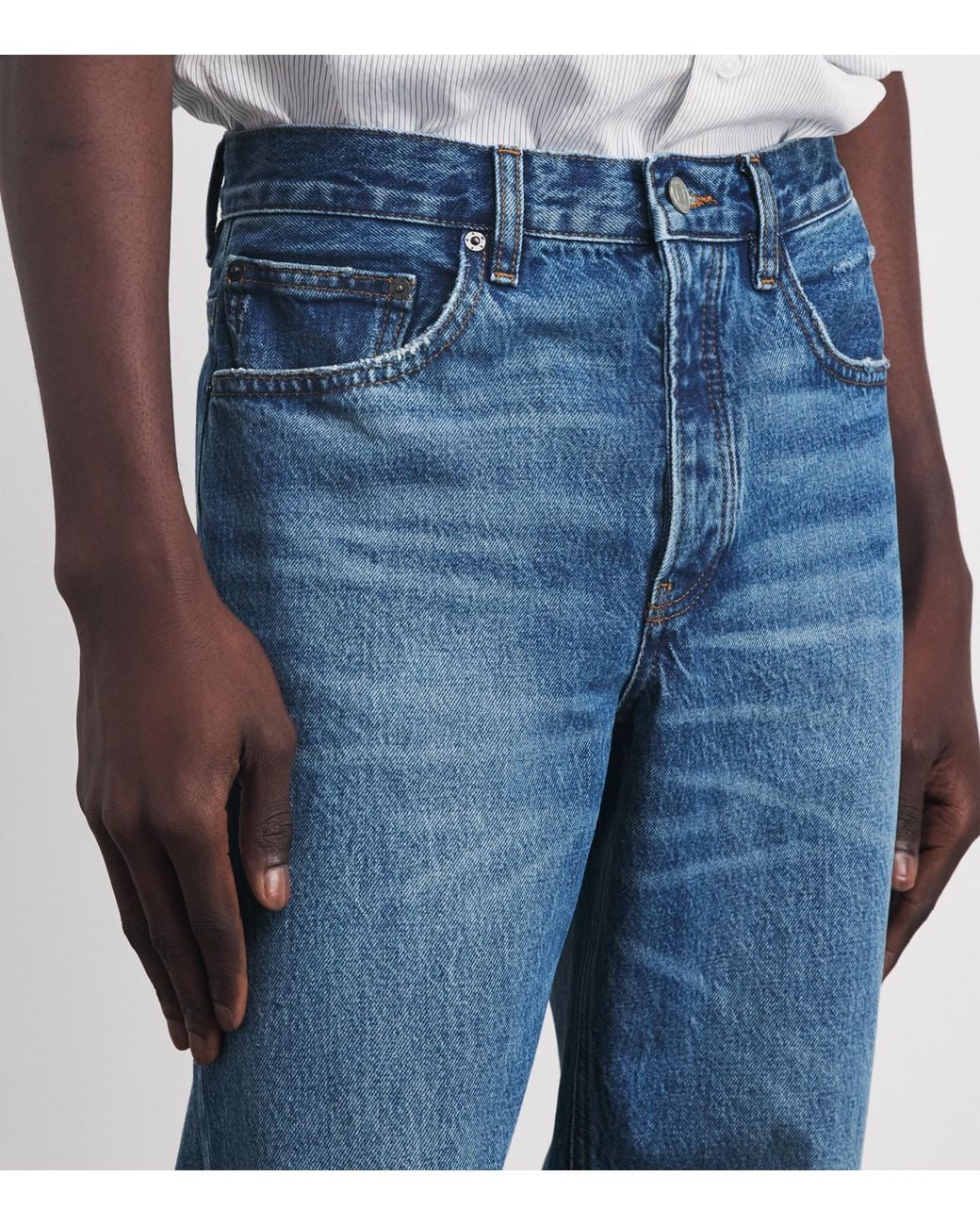 FRAME Blue The Straight Jeans for men