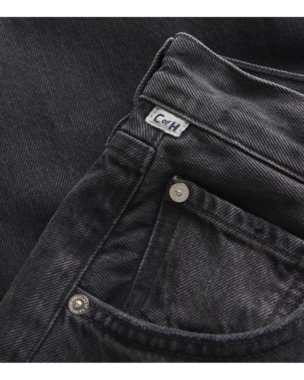 Citizens of Humanity Blue Raw-Hem Ayla Cropped Jeans