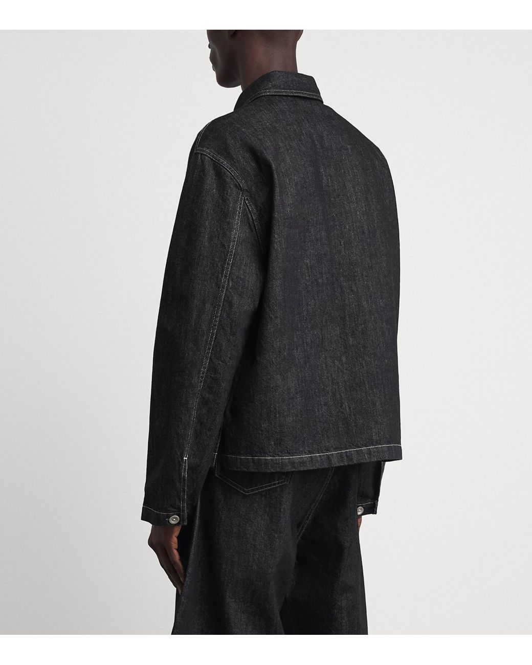 Studio Nicholson Black Denim Pullover Shirt for men