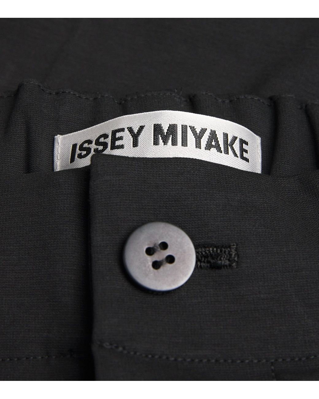 Issey Miyake Black Cotton-Blend Simple Ensemble Trousers