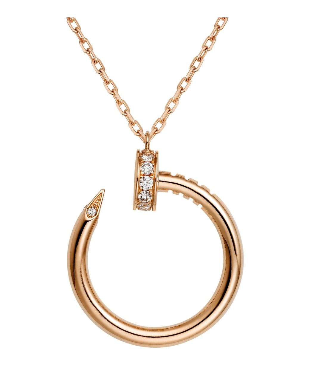 Cartier Metallic And Diamond Juste Un Clou Necklace