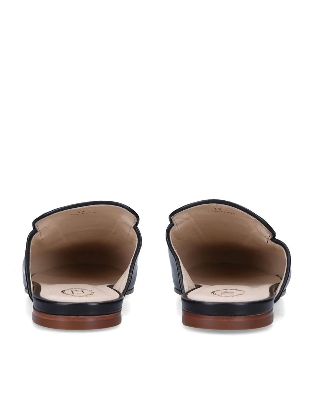 Tod's Blue Leather Slippers