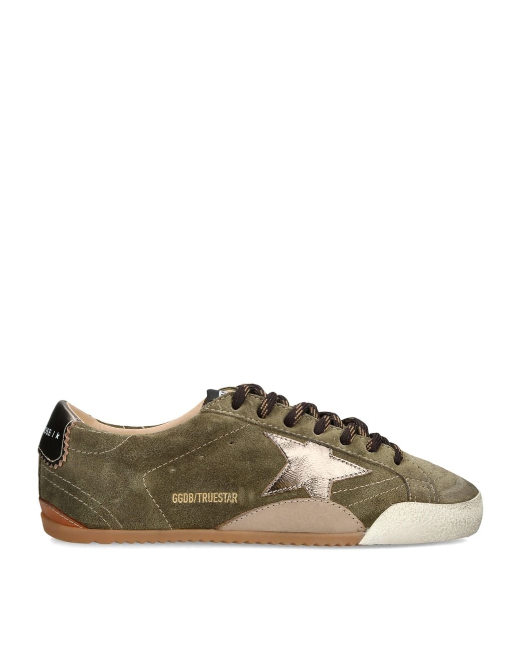 Golden Goose Deluxe Brand Green Suede True Star Sneakers