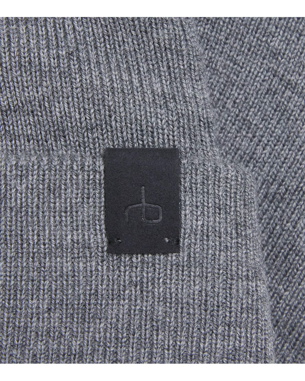 Rag & Bone Gray Wool-Blend Addison Beanie for men