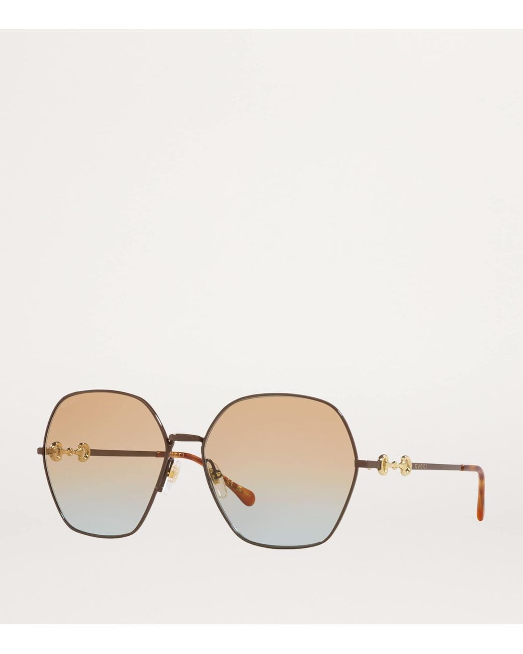 Gucci Brown Metal 0Gc002086 Sunglasses