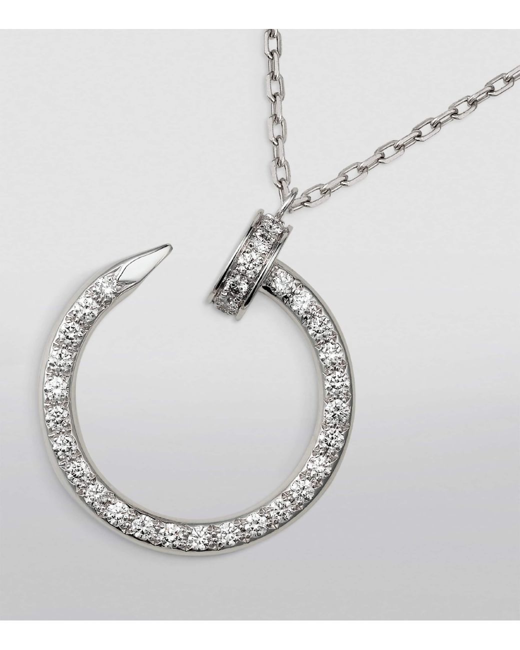 Cartier Metallic And Diamond Juste Un Clou Necklace