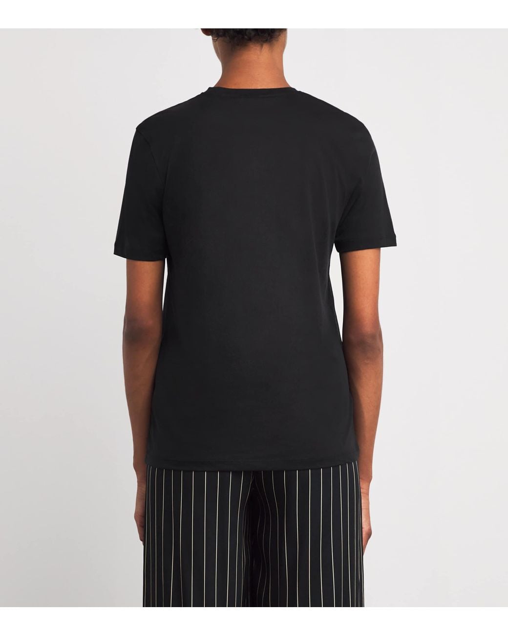 Joseph Black Cotton-Silk T-Shirt