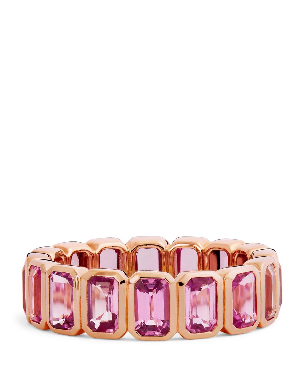 Anita Ko Red And Sapphire Bezel Ring