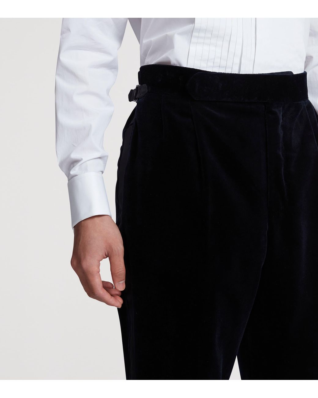 Dunhill Black Velvet Evening Trousers for men