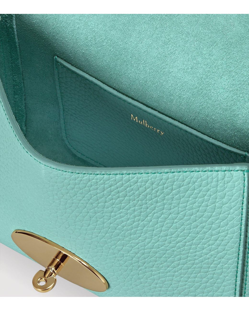 Mulberry Blue Leather Lily Shoulder Bag