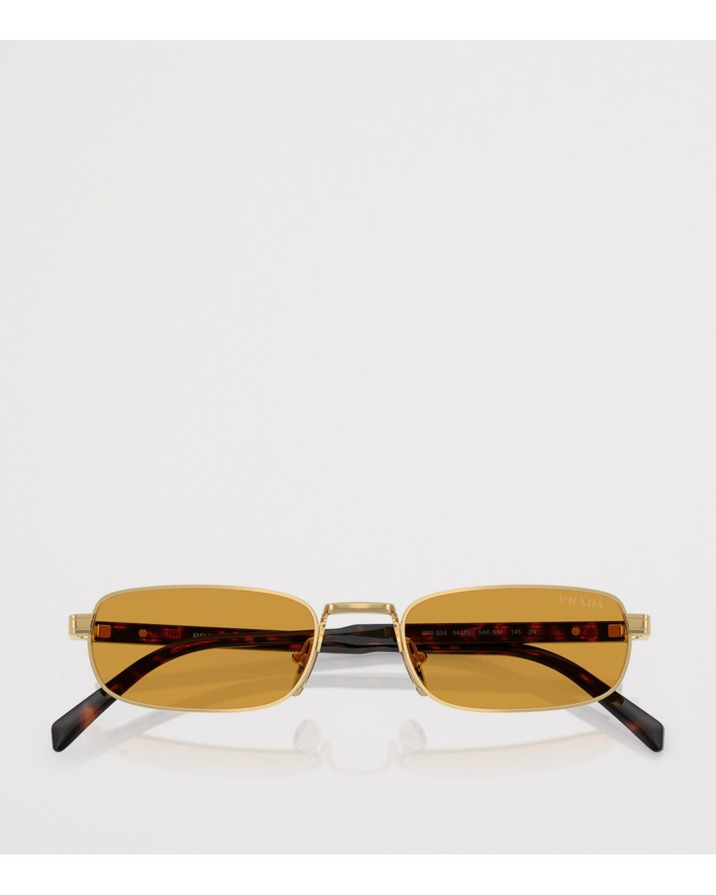 Prada Metallic Rectangle Sunglasses