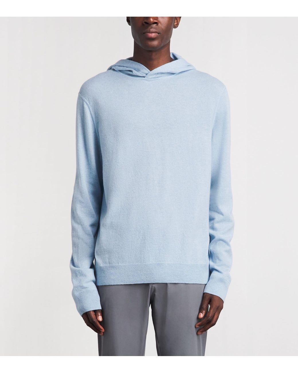 Ralph Lauren Blue Cashmere Hoodie for men